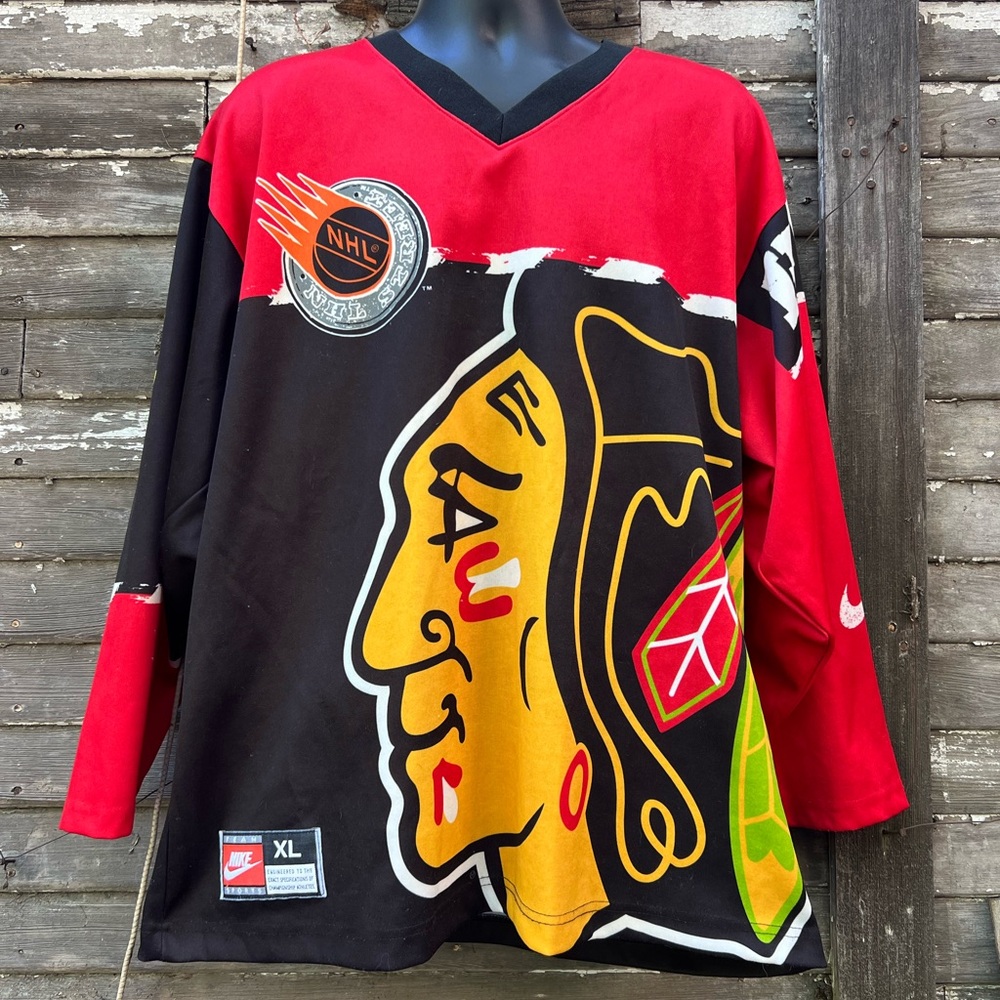 90’s NHL Street Blackhawks Jersey